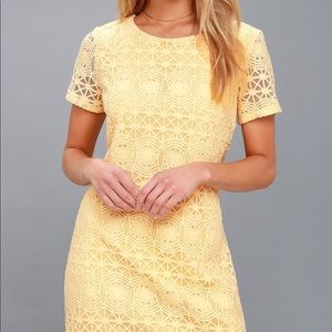 Yellow dress from Lulus